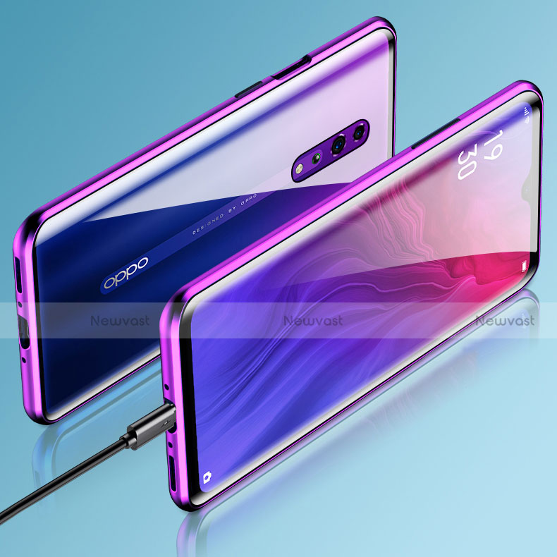 Luxury Aluminum Metal Frame Mirror Cover Case 360 Degrees for Oppo Reno Z