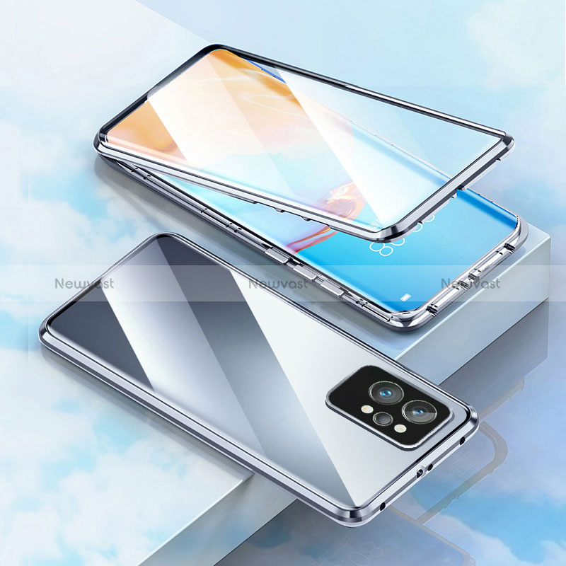 Luxury Aluminum Metal Frame Mirror Cover Case 360 Degrees for Realme GT Neo 3T 5G