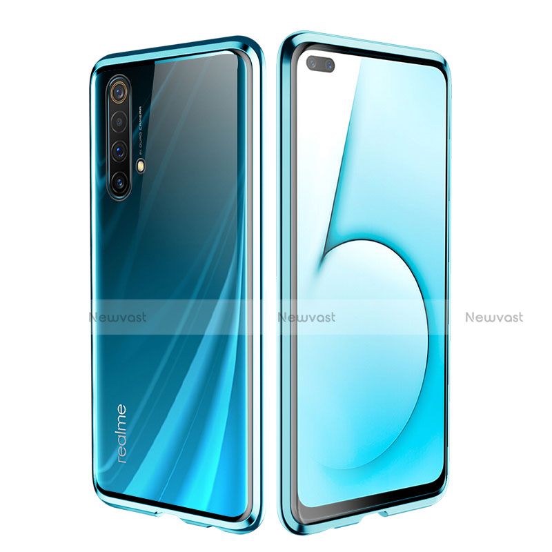 Luxury Aluminum Metal Frame Mirror Cover Case 360 Degrees for Realme X50 Pro 5G