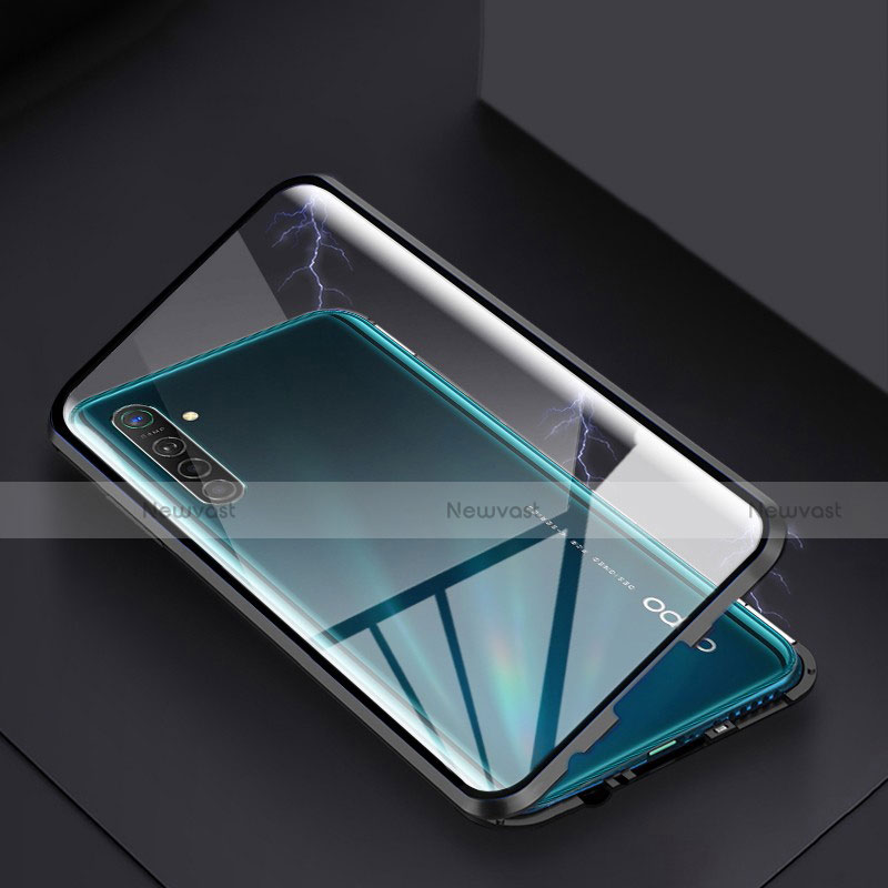 Luxury Aluminum Metal Frame Mirror Cover Case 360 Degrees for Realme XT