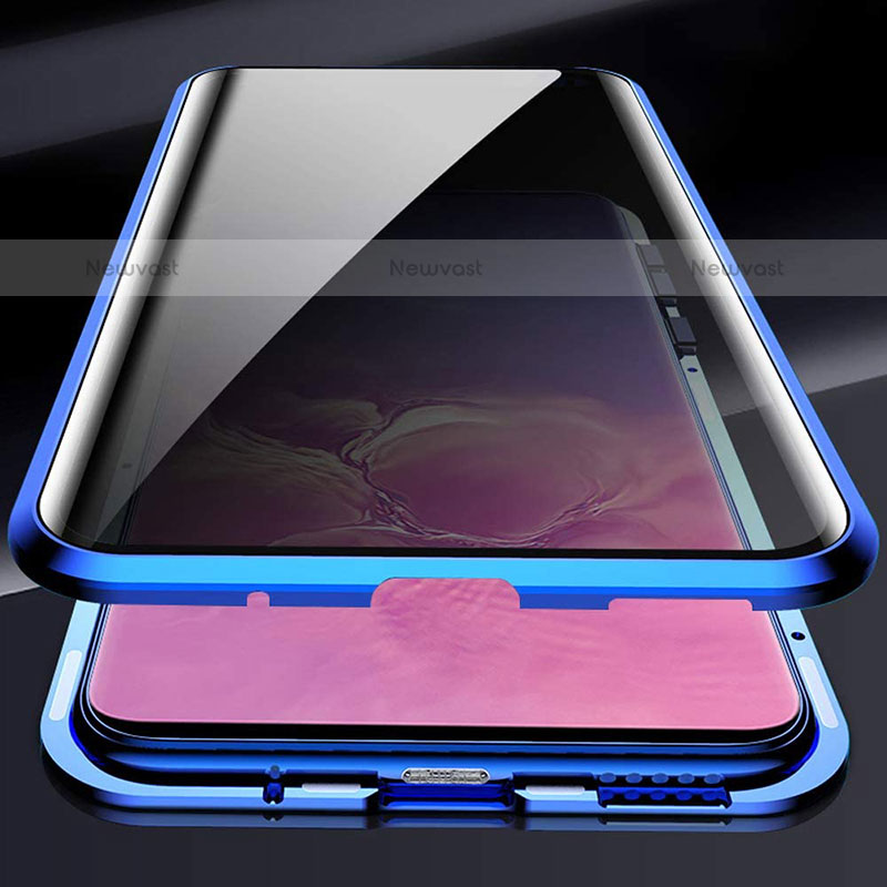 Luxury Aluminum Metal Frame Mirror Cover Case 360 Degrees for Samsung Galaxy A20