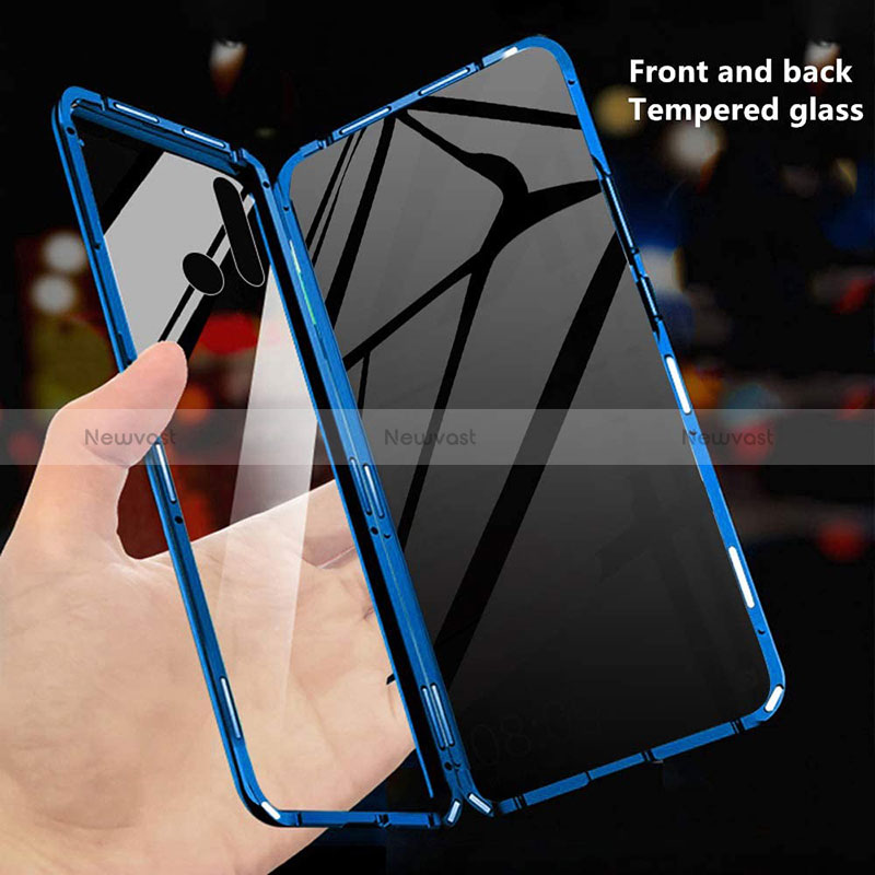 Luxury Aluminum Metal Frame Mirror Cover Case 360 Degrees for Samsung Galaxy A30