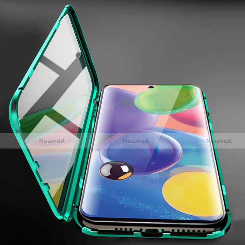 Luxury Aluminum Metal Frame Mirror Cover Case 360 Degrees for Samsung Galaxy A71 5G