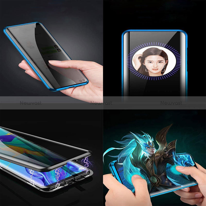 Luxury Aluminum Metal Frame Mirror Cover Case 360 Degrees for Samsung Galaxy A81