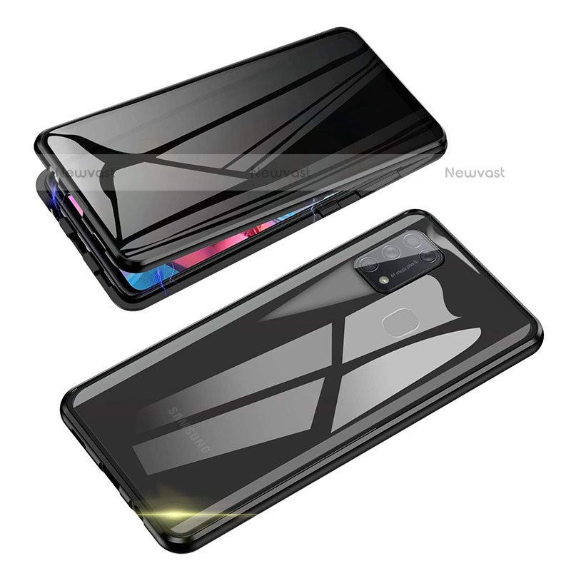Luxury Aluminum Metal Frame Mirror Cover Case 360 Degrees for Samsung Galaxy M21