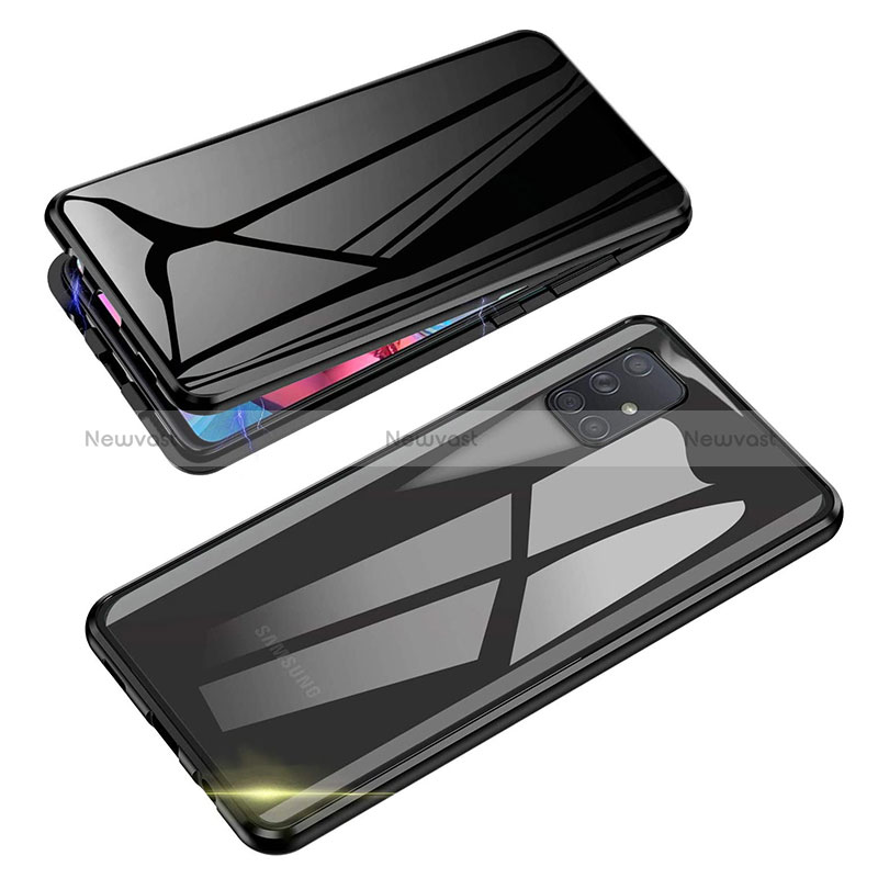 Luxury Aluminum Metal Frame Mirror Cover Case 360 Degrees for Samsung Galaxy M80S