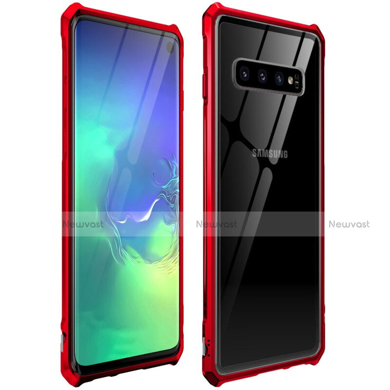 Luxury Aluminum Metal Frame Mirror Cover Case 360 Degrees for Samsung Galaxy S10