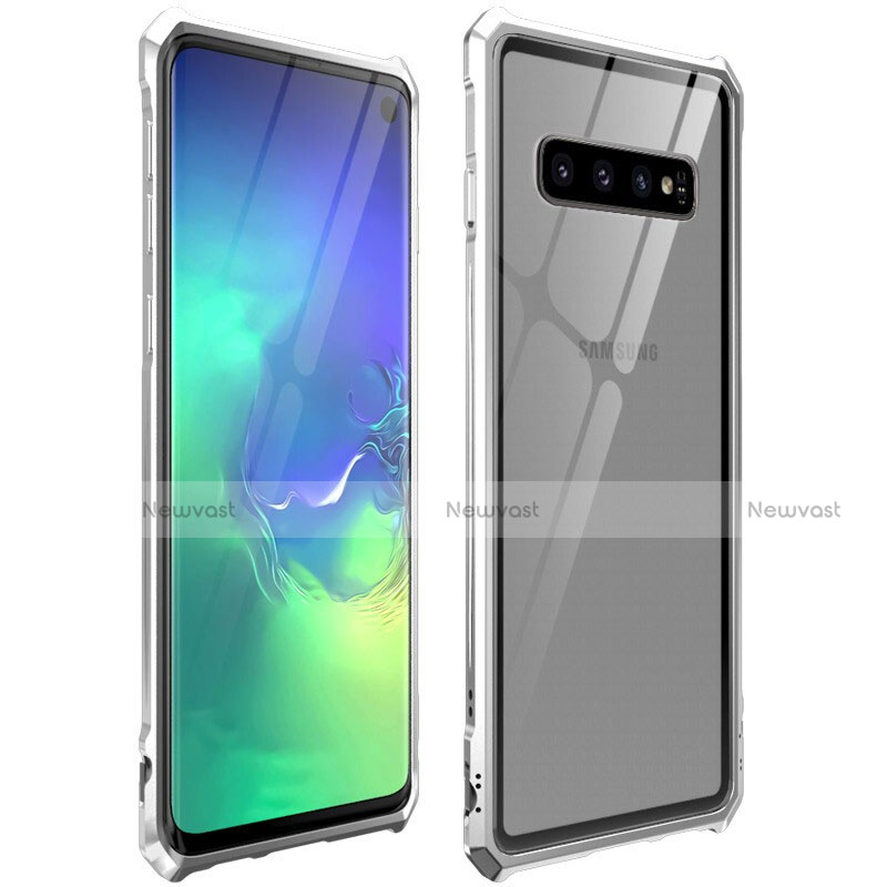 Luxury Aluminum Metal Frame Mirror Cover Case 360 Degrees for Samsung Galaxy S10