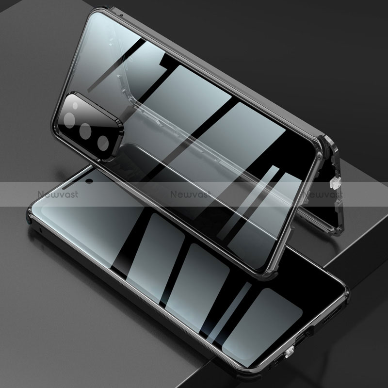 Luxury Aluminum Metal Frame Mirror Cover Case 360 Degrees for Samsung Galaxy S20 FE (2022) 5G