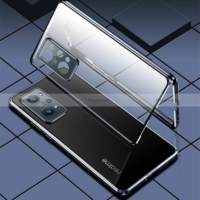 Luxury Aluminum Metal Frame Mirror Cover Case 360 Degrees for Vivo iQOO Z6 5G