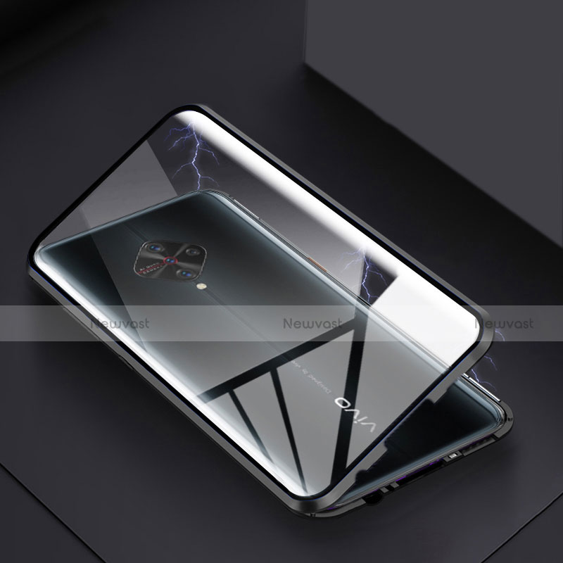 Luxury Aluminum Metal Frame Mirror Cover Case 360 Degrees for Vivo X50 Lite