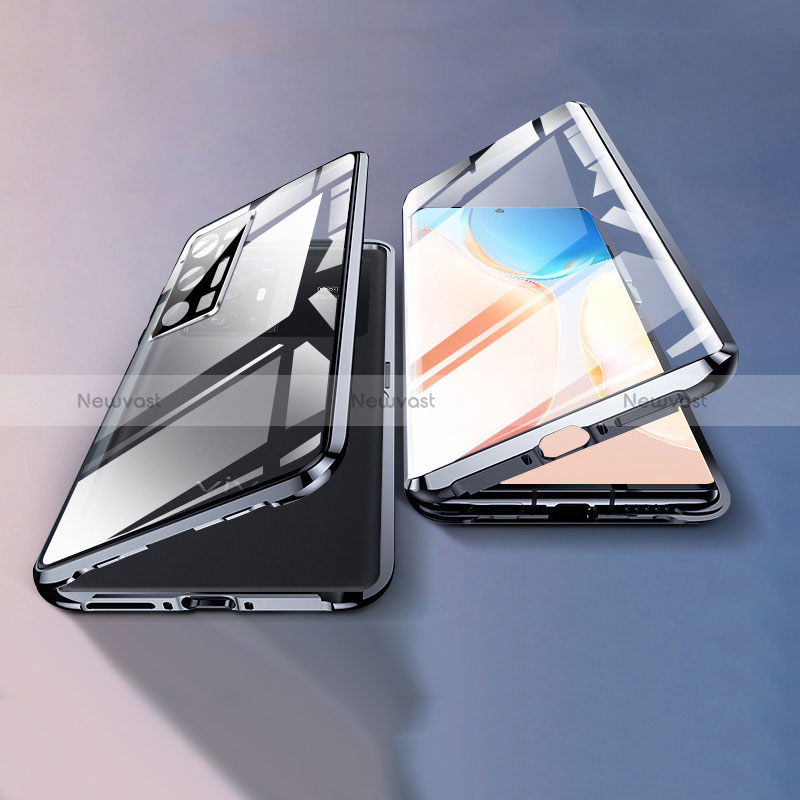Luxury Aluminum Metal Frame Mirror Cover Case 360 Degrees for Vivo X70 Pro 5G