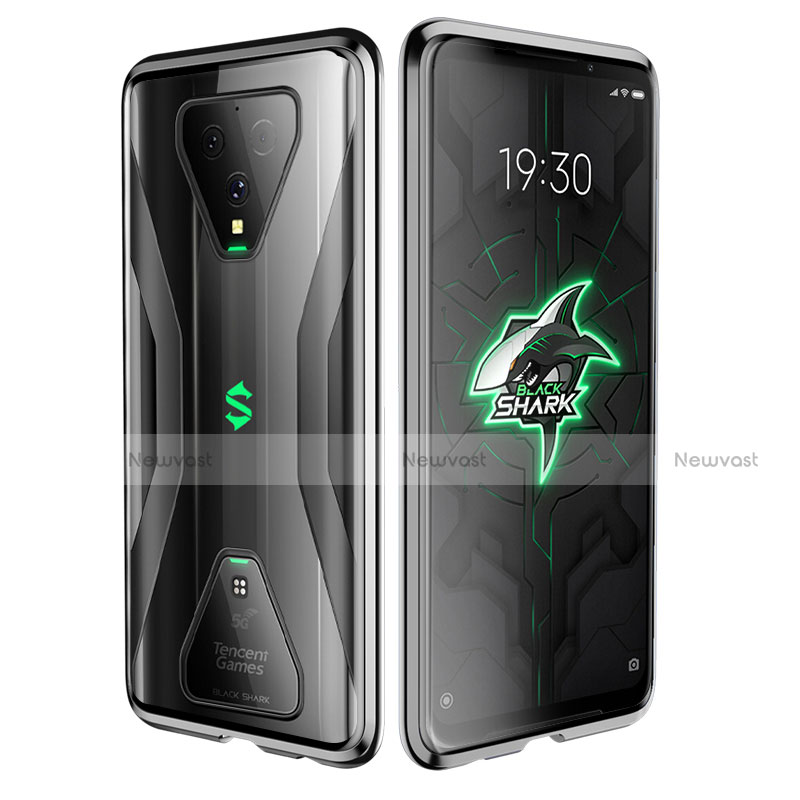 Luxury Aluminum Metal Frame Mirror Cover Case 360 Degrees for Xiaomi Black Shark 3 Pro