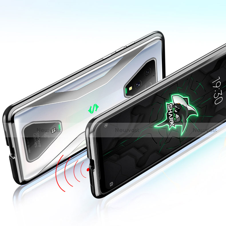 Luxury Aluminum Metal Frame Mirror Cover Case 360 Degrees for Xiaomi Black Shark 3 Pro