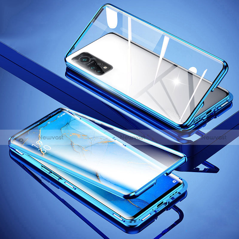 Luxury Aluminum Metal Frame Mirror Cover Case 360 Degrees for Xiaomi Mi 10T 5G