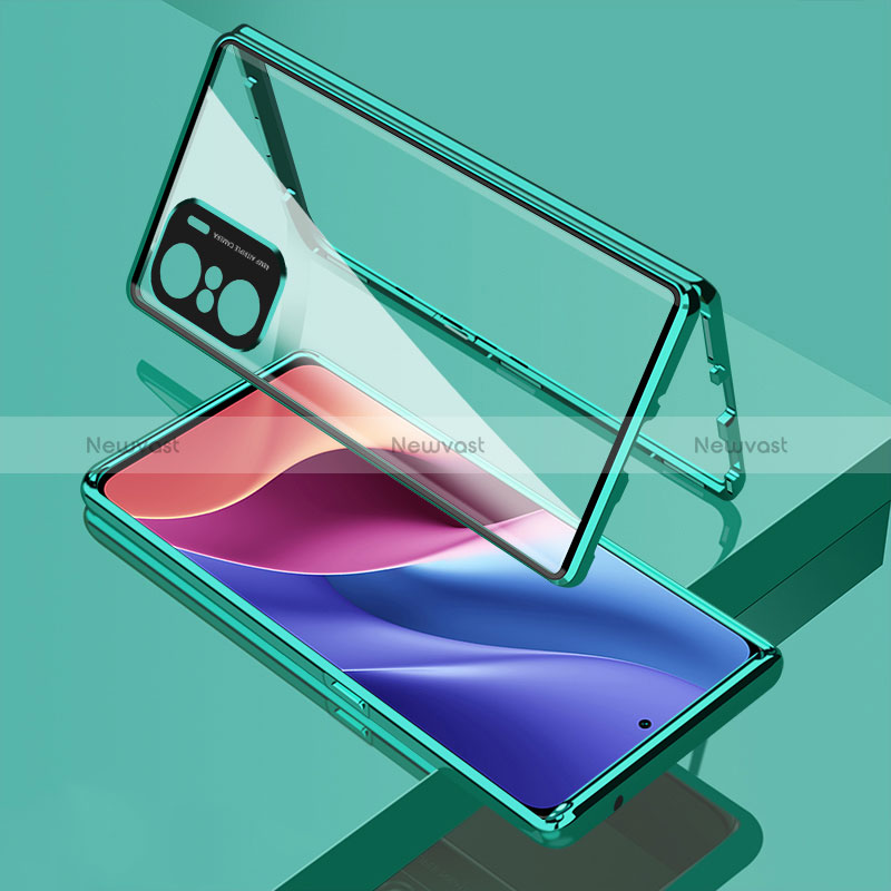 Luxury Aluminum Metal Frame Mirror Cover Case 360 Degrees for Xiaomi Mi 11X Pro 5G