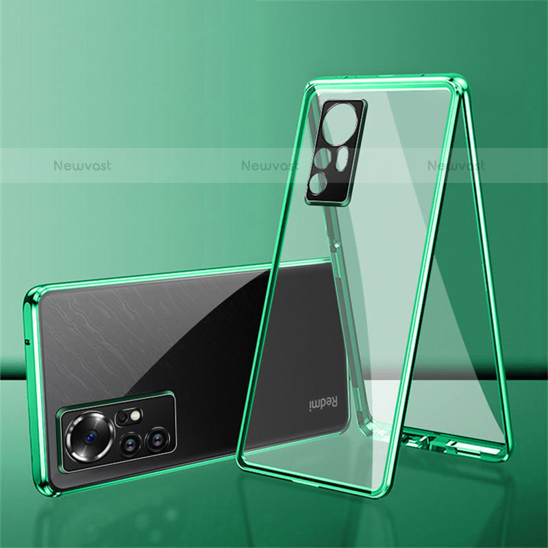 Luxury Aluminum Metal Frame Mirror Cover Case 360 Degrees for Xiaomi Mi 12 Pro 5G