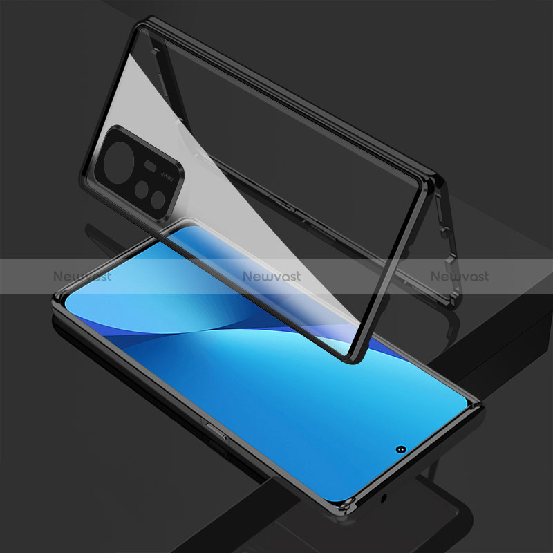 Luxury Aluminum Metal Frame Mirror Cover Case 360 Degrees for Xiaomi Mi 12T 5G