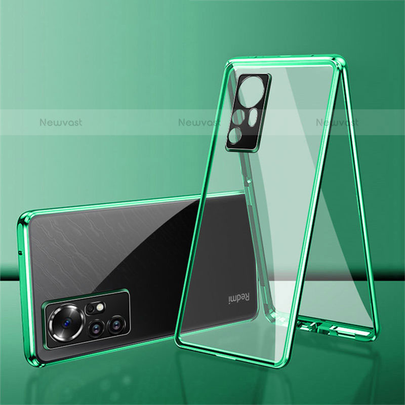 Luxury Aluminum Metal Frame Mirror Cover Case 360 Degrees for Xiaomi Mi 12X 5G