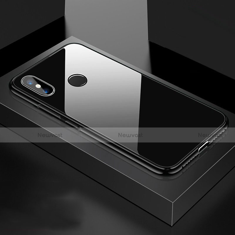 Luxury Aluminum Metal Frame Mirror Cover Case 360 Degrees for Xiaomi Mi 8