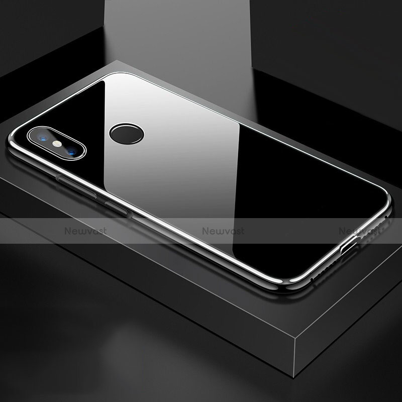 Luxury Aluminum Metal Frame Mirror Cover Case 360 Degrees for Xiaomi Mi 8