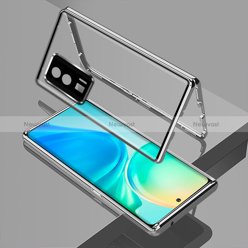 Luxury Aluminum Metal Frame Mirror Cover Case 360 Degrees for Xiaomi Poco F5 Pro 5G