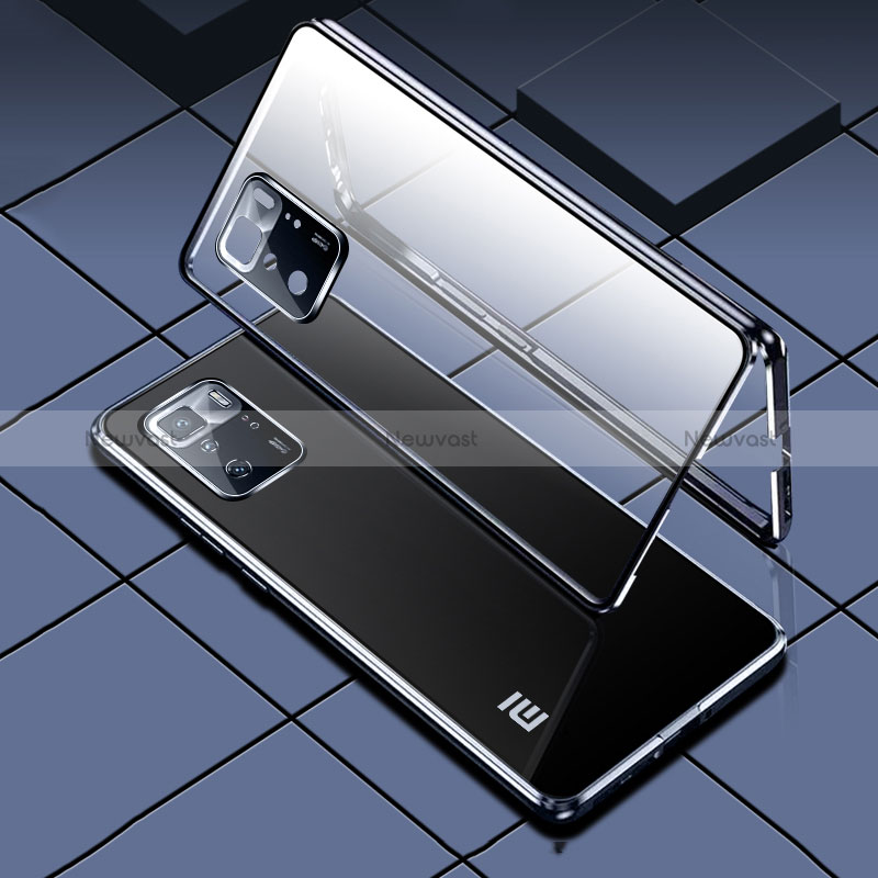 Luxury Aluminum Metal Frame Mirror Cover Case 360 Degrees for Xiaomi POCO M3 Pro 5G