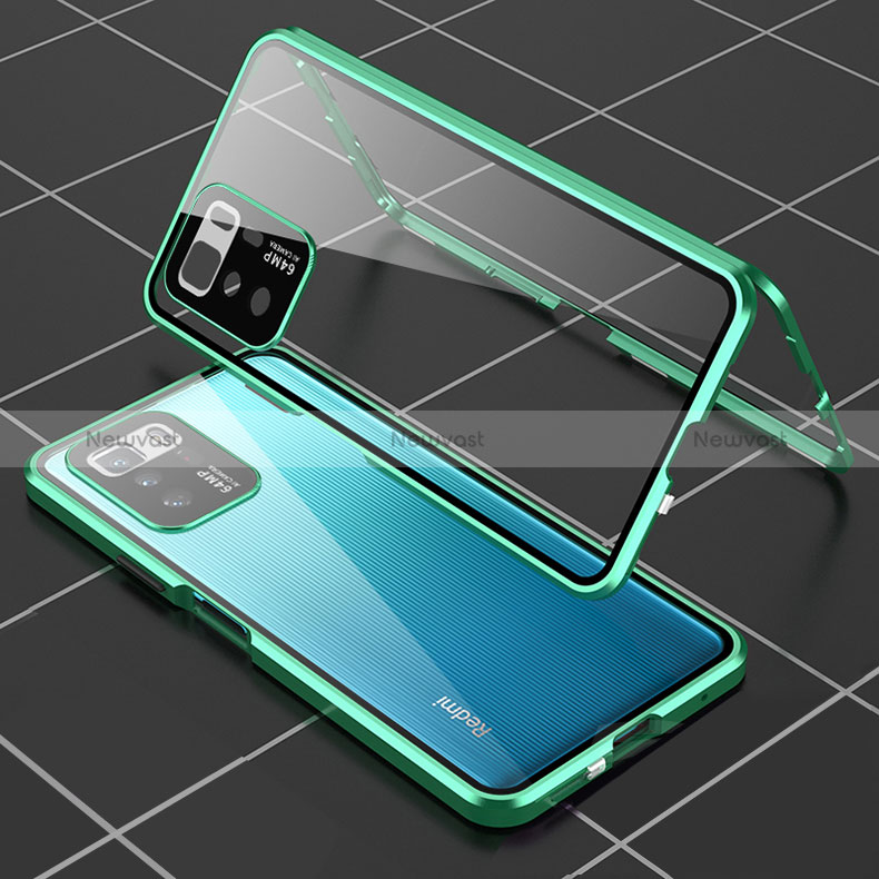 Luxury Aluminum Metal Frame Mirror Cover Case 360 Degrees for Xiaomi Poco X3 GT 5G