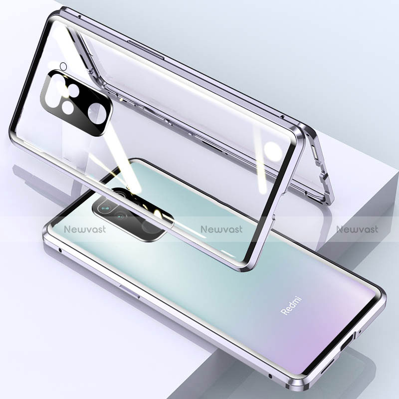 Luxury Aluminum Metal Frame Mirror Cover Case 360 Degrees for Xiaomi Redmi 10X 4G