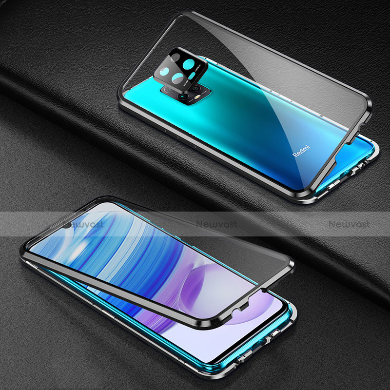Luxury Aluminum Metal Frame Mirror Cover Case 360 Degrees for Xiaomi Redmi 10X 5G