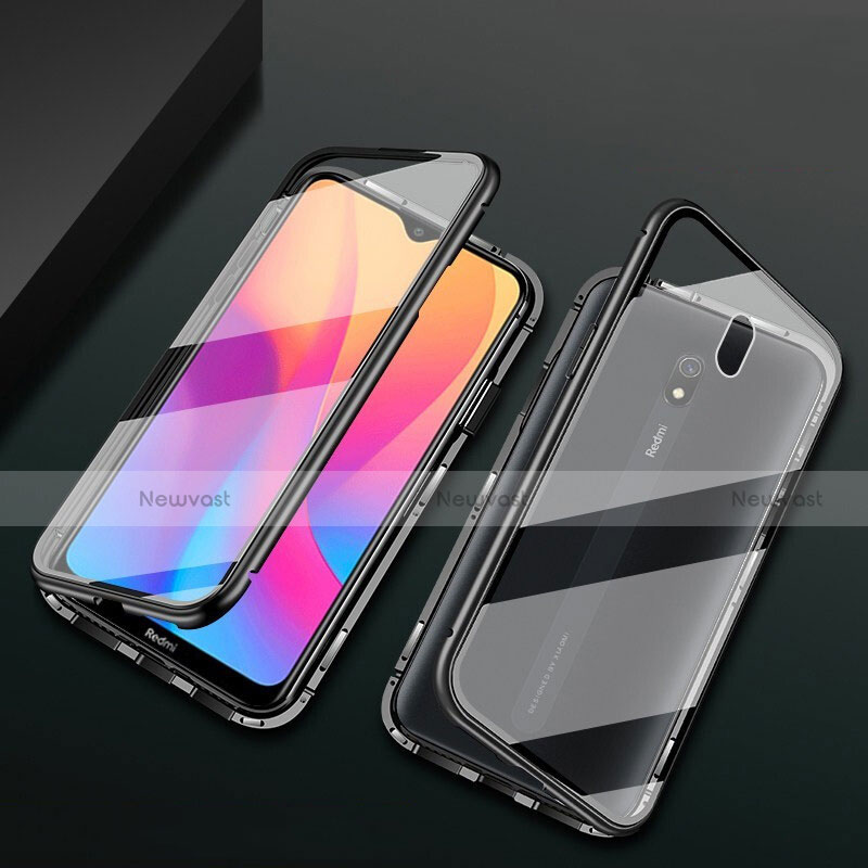 Luxury Aluminum Metal Frame Mirror Cover Case 360 Degrees for Xiaomi Redmi 8A