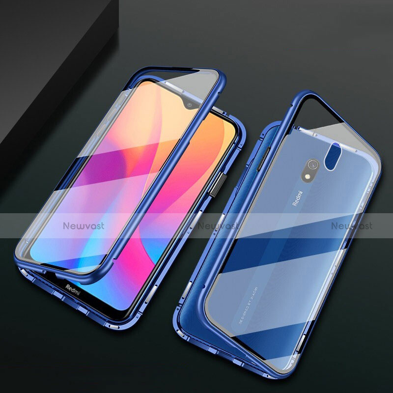 Luxury Aluminum Metal Frame Mirror Cover Case 360 Degrees for Xiaomi Redmi 8A