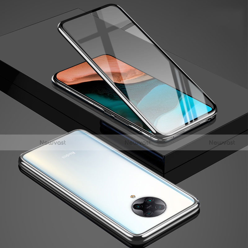 Luxury Aluminum Metal Frame Mirror Cover Case 360 Degrees for Xiaomi Redmi K30 Pro Zoom