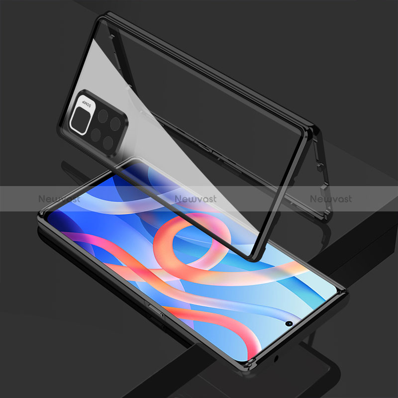 Luxury Aluminum Metal Frame Mirror Cover Case 360 Degrees for Xiaomi Redmi Note 11S 5G