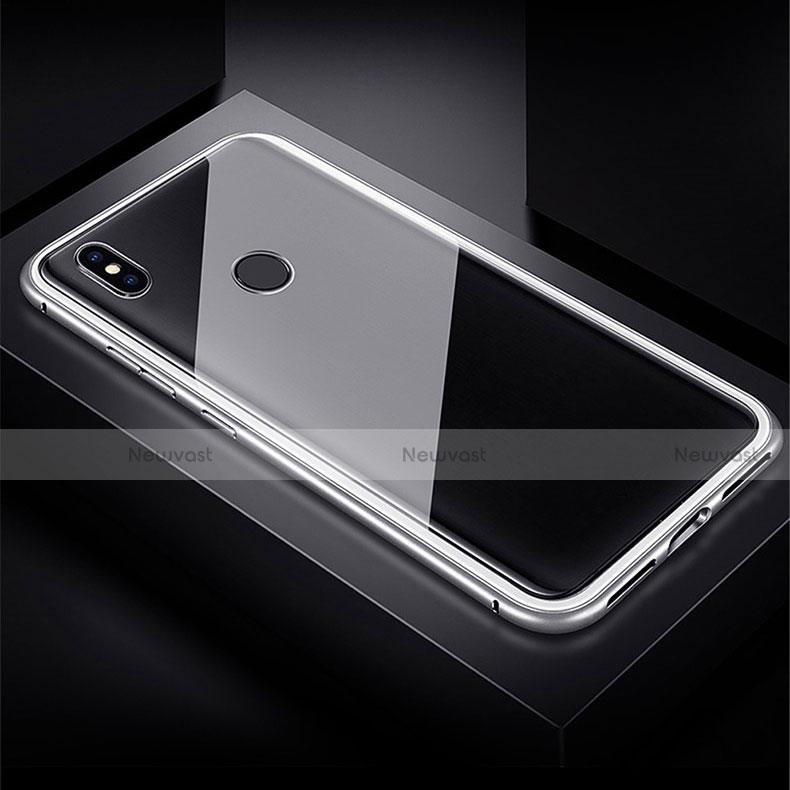 Luxury Aluminum Metal Frame Mirror Cover Case 360 Degrees for Xiaomi Redmi Note 7