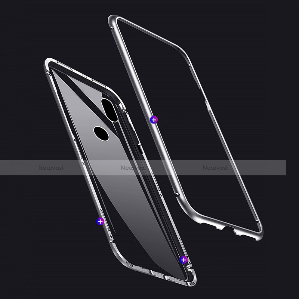 Luxury Aluminum Metal Frame Mirror Cover Case 360 Degrees for Xiaomi Redmi Note 7 Pro