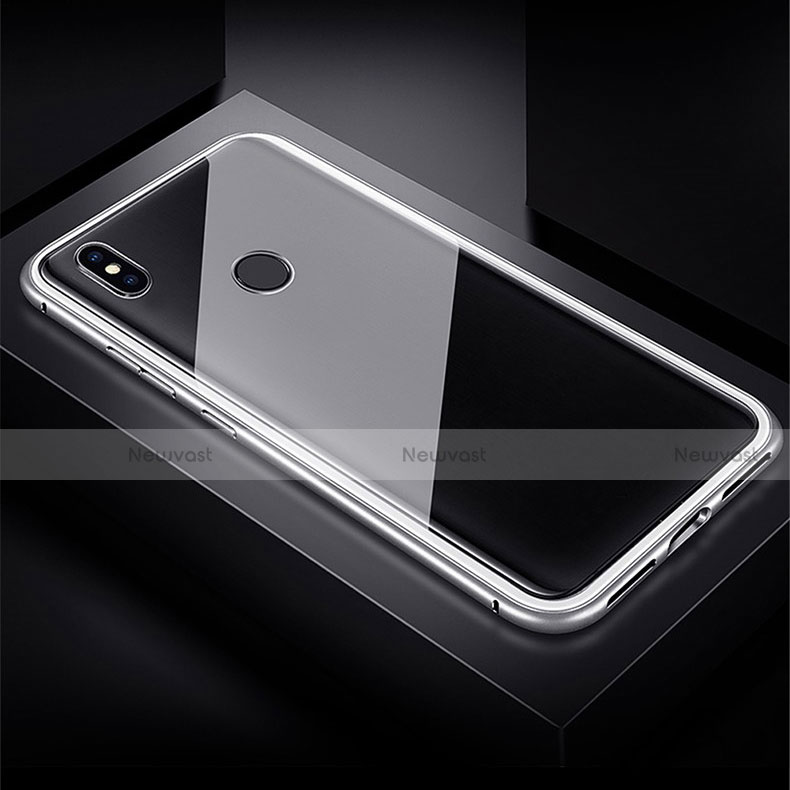 Luxury Aluminum Metal Frame Mirror Cover Case 360 Degrees for Xiaomi Redmi Note 7 Pro