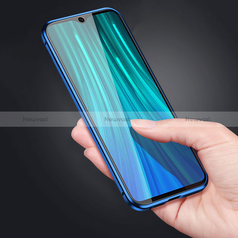 Luxury Aluminum Metal Frame Mirror Cover Case 360 Degrees for Xiaomi Redmi Note 8 (2021)