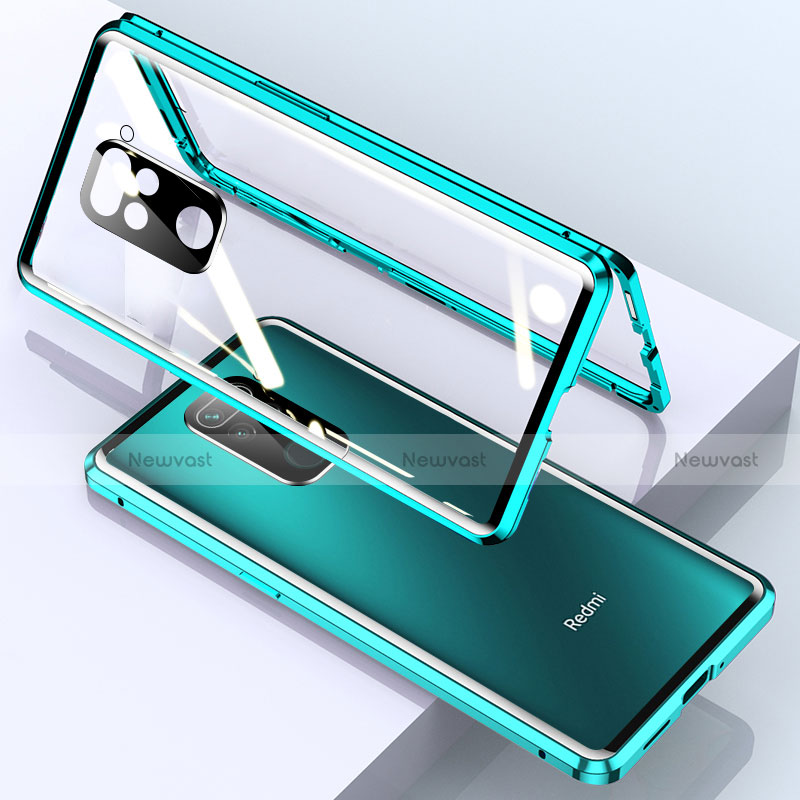 Luxury Aluminum Metal Frame Mirror Cover Case 360 Degrees for Xiaomi Redmi Note 9