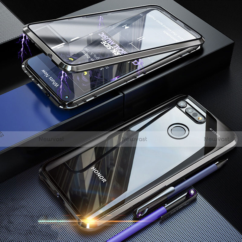 Luxury Aluminum Metal Frame Mirror Cover Case 360 Degrees K01 for Huawei Honor V20