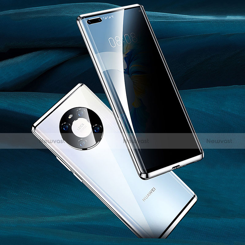 Luxury Aluminum Metal Frame Mirror Cover Case 360 Degrees K01 for Huawei Mate 40E Pro 4G