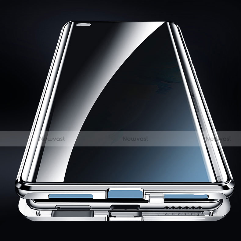 Luxury Aluminum Metal Frame Mirror Cover Case 360 Degrees K01 for Huawei Mate 40E Pro 4G