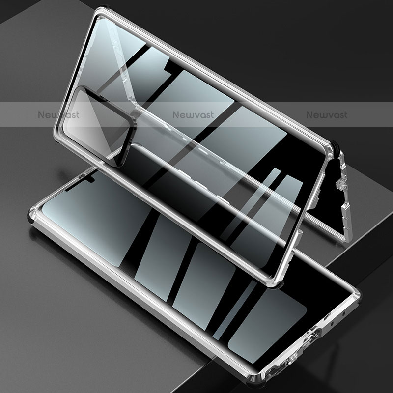 Luxury Aluminum Metal Frame Mirror Cover Case 360 Degrees LK2 for Samsung Galaxy Note 20 Ultra 5G