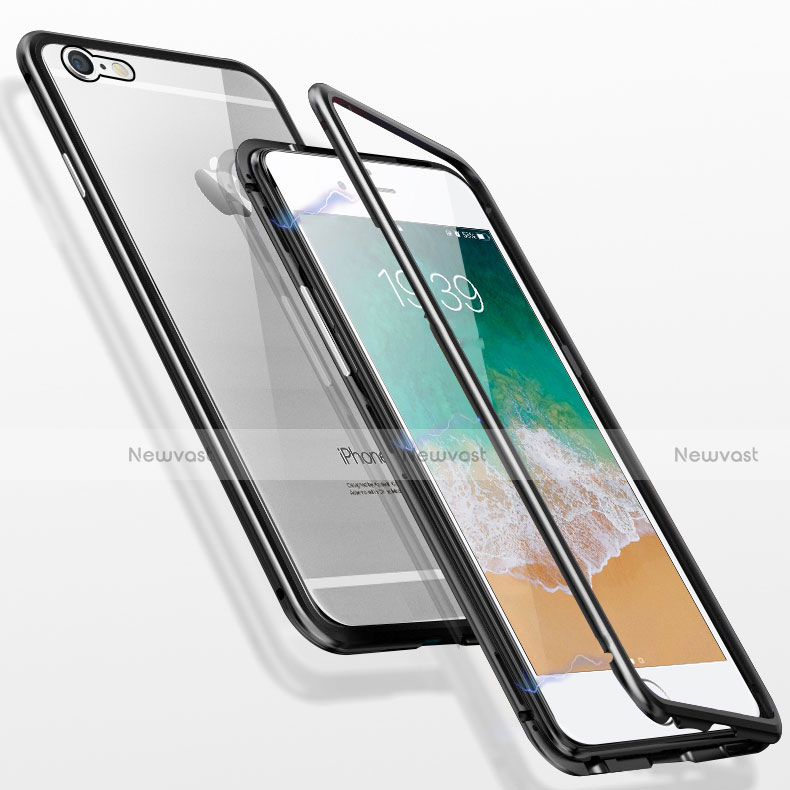 Luxury Aluminum Metal Frame Mirror Cover Case 360 Degrees M01 for Apple iPhone 6S Plus