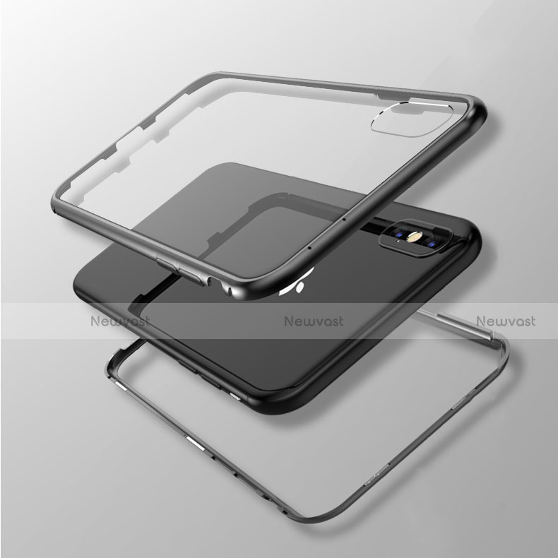 Luxury Aluminum Metal Frame Mirror Cover Case 360 Degrees M01 for Apple iPhone Xs Max