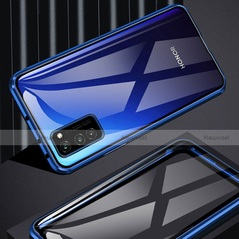 Luxury Aluminum Metal Frame Mirror Cover Case 360 Degrees M01 for Huawei Honor View 30 5G