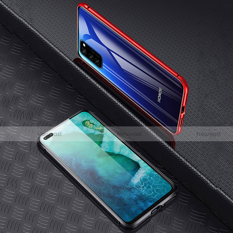 Luxury Aluminum Metal Frame Mirror Cover Case 360 Degrees M01 for Huawei Honor View 30 Pro 5G