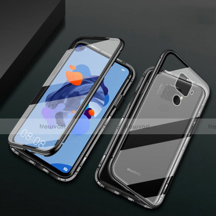 Luxury Aluminum Metal Frame Mirror Cover Case 360 Degrees M01 for Huawei Nova 5i Pro