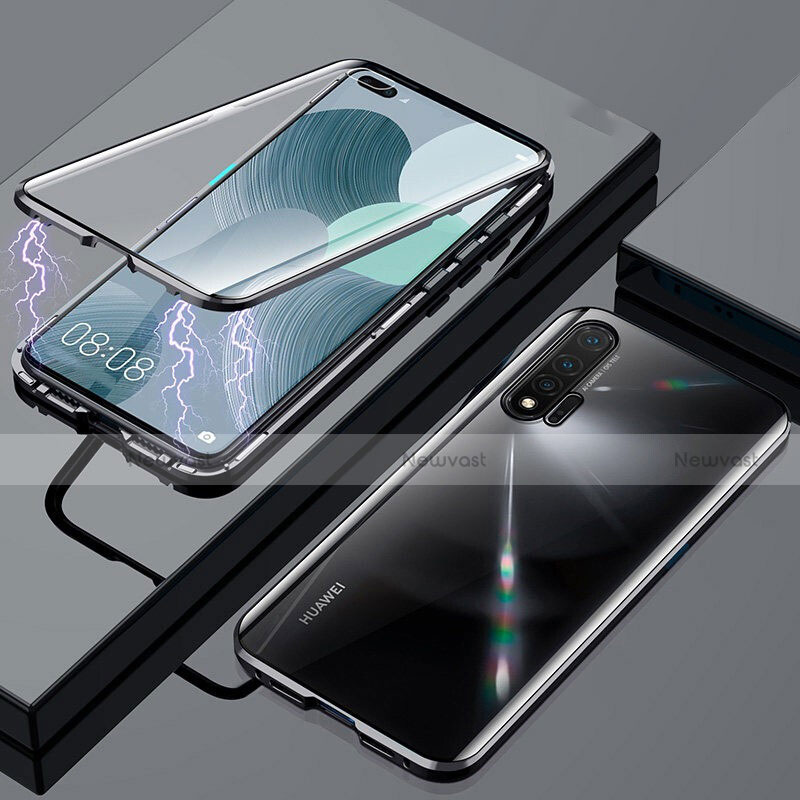 Luxury Aluminum Metal Frame Mirror Cover Case 360 Degrees M01 for Huawei Nova 6