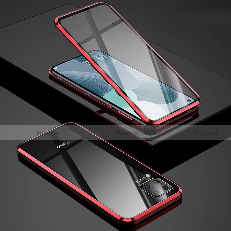 Luxury Aluminum Metal Frame Mirror Cover Case 360 Degrees M01 for Huawei Nova 6 SE